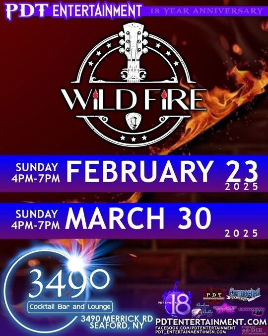 Wild Fire Debuts at 3490 Cocktail Bar & Lounge!!