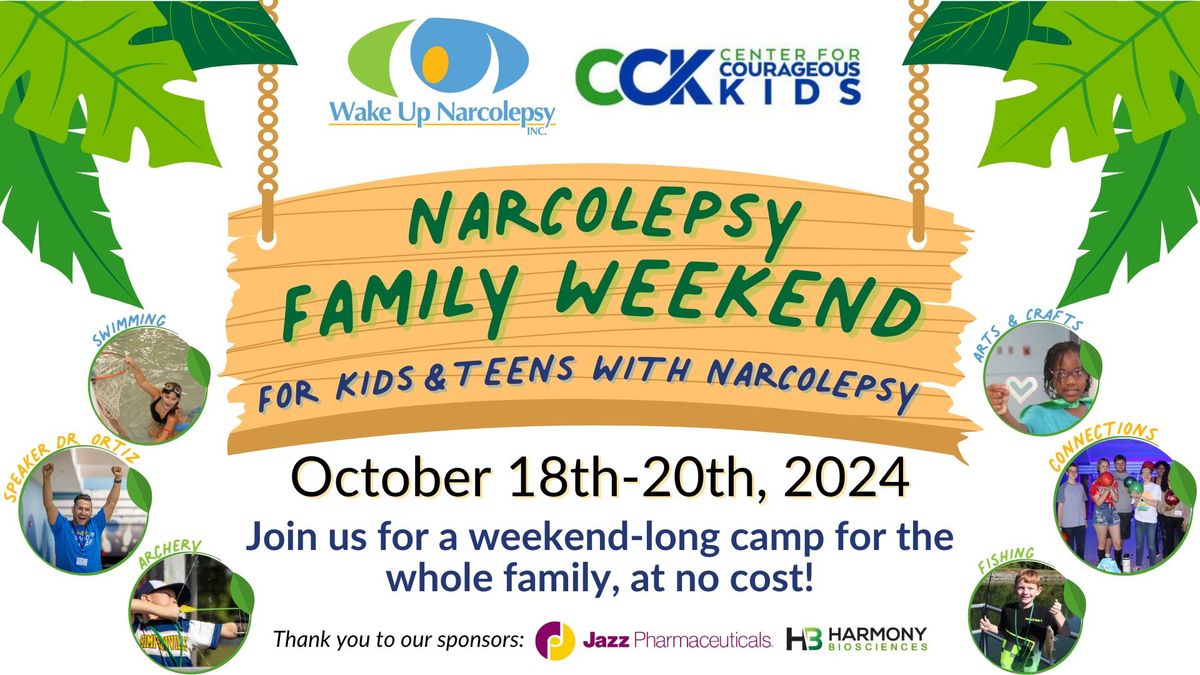 2024 Family Weekend for Kids & Teens with Narcolepsy