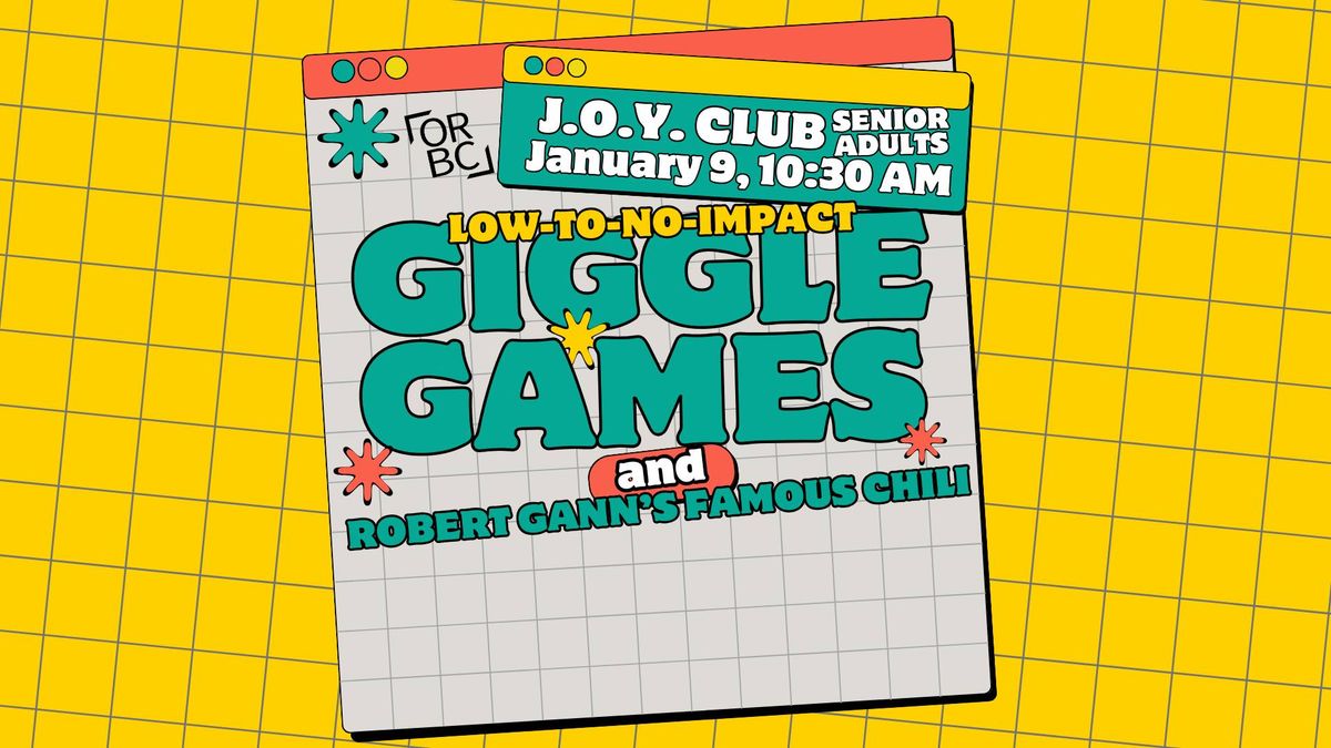 JOY Club: Giggle Games & Robert Gann's Chili