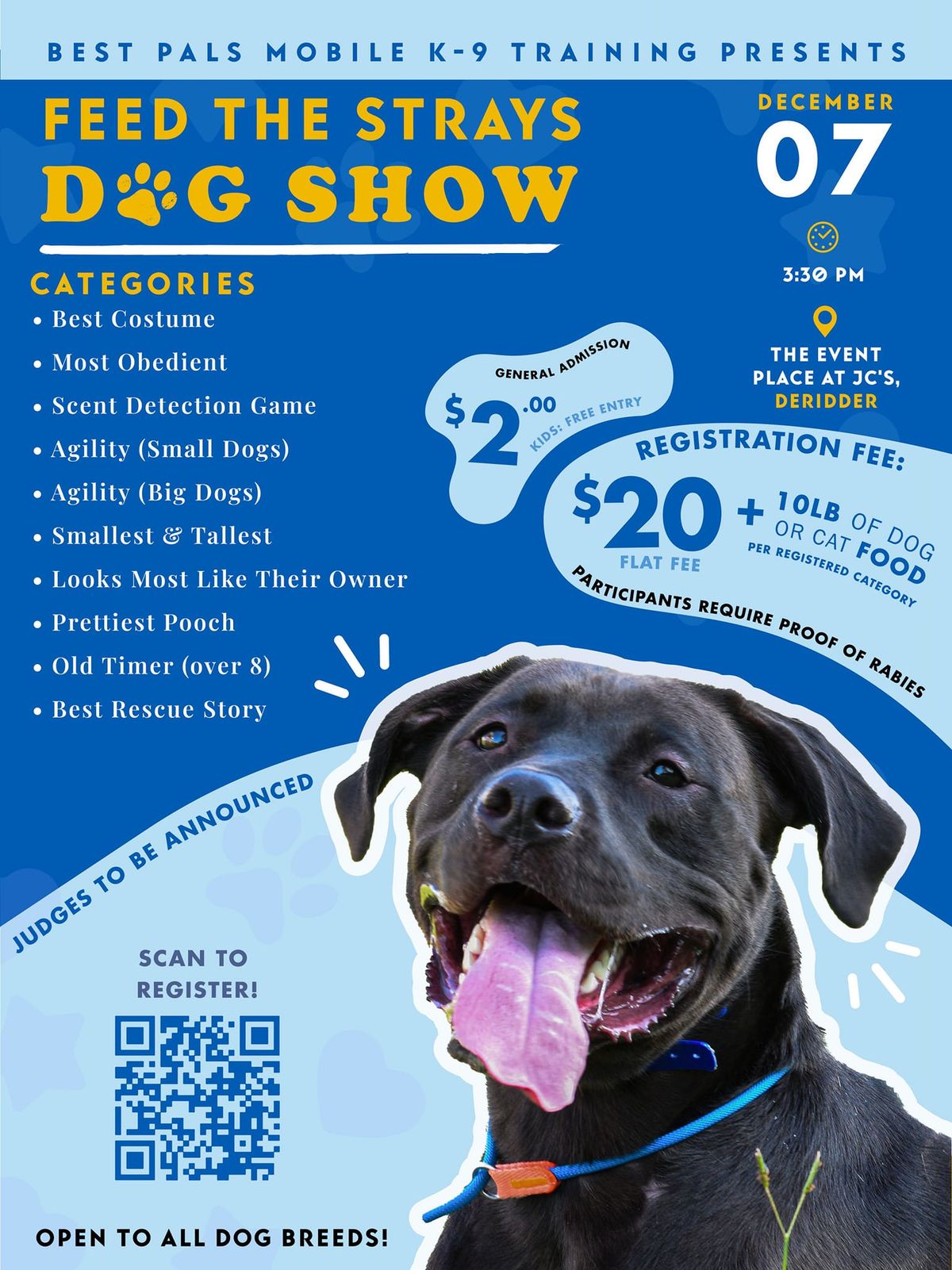 1st Annual "Feeding The Strays For The Holidays" Dog Show