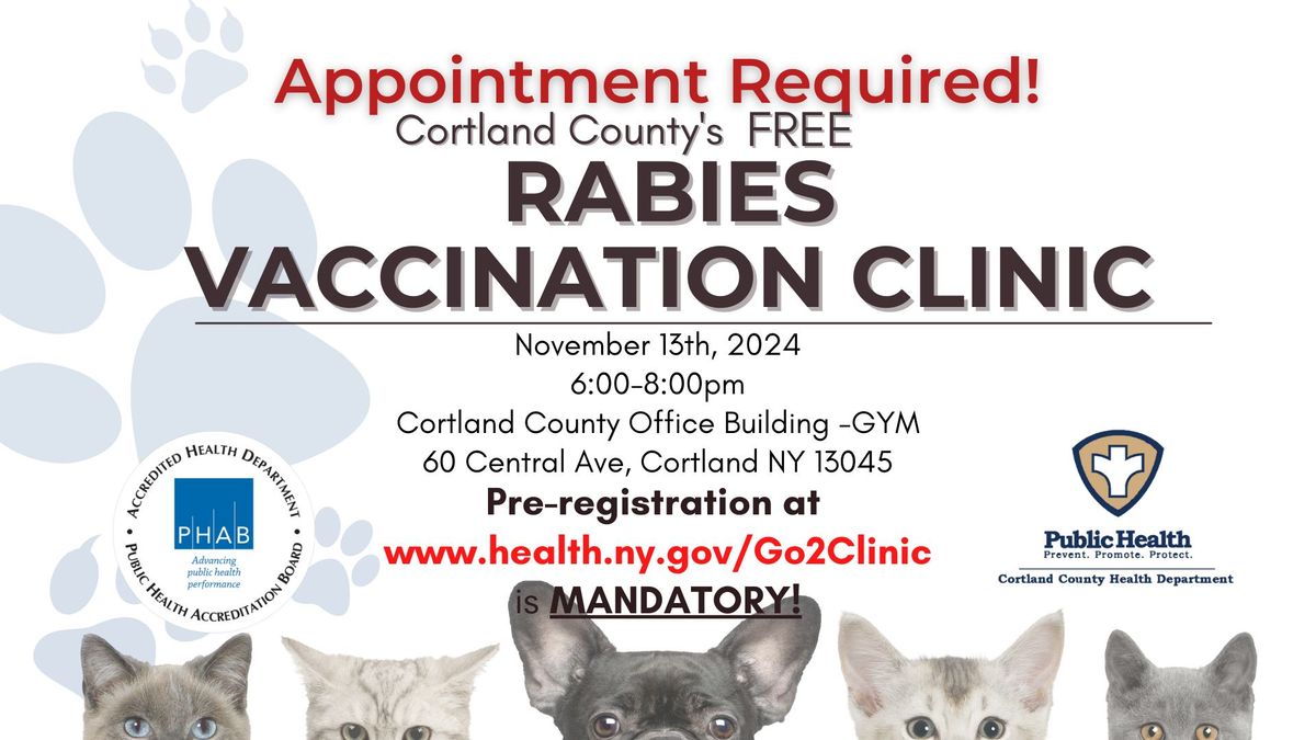 FREE Rabies Vaccination Clinic