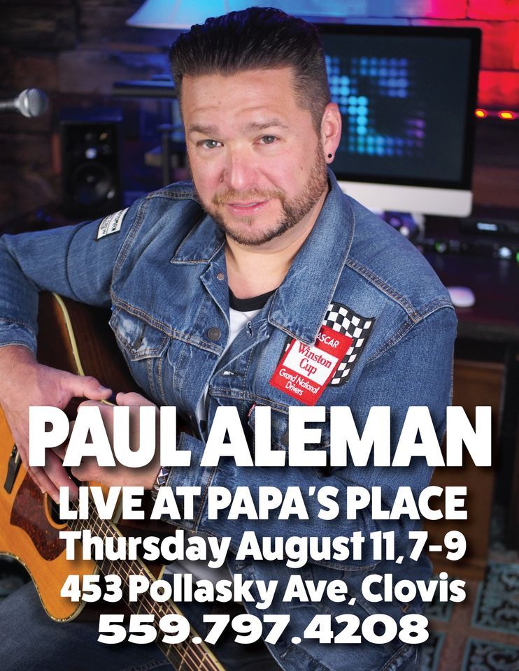 Paul Aleman Live at Papas Place, Papa's Place, Clovis, 11 August 2022