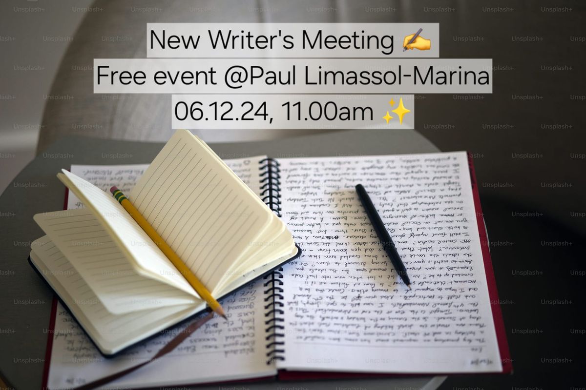 New Writer's Meeting for Coffee and Talk FREE EVENT