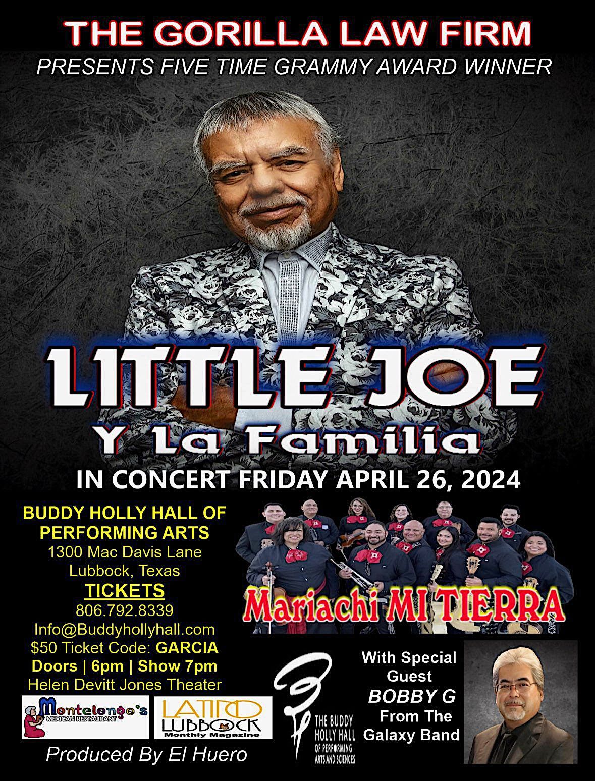 Little Joe Y La Familia at Buddy Holly Hall of Performing Arts (Lubbock, TX)