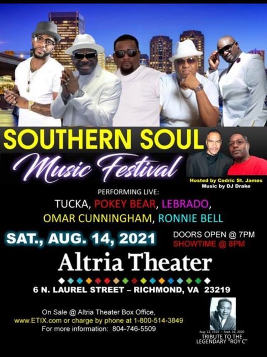 UPDATED: Southern Soul Music Festival, 6 N Laurel St, Richmond, VA ...