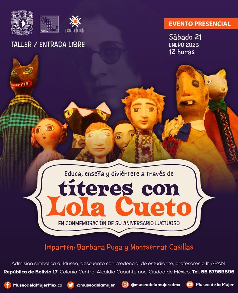 Educa, ense\u00f1a y divi\u00e9rtete a trav\u00e9s de t\u00edteres con Lola Cueto