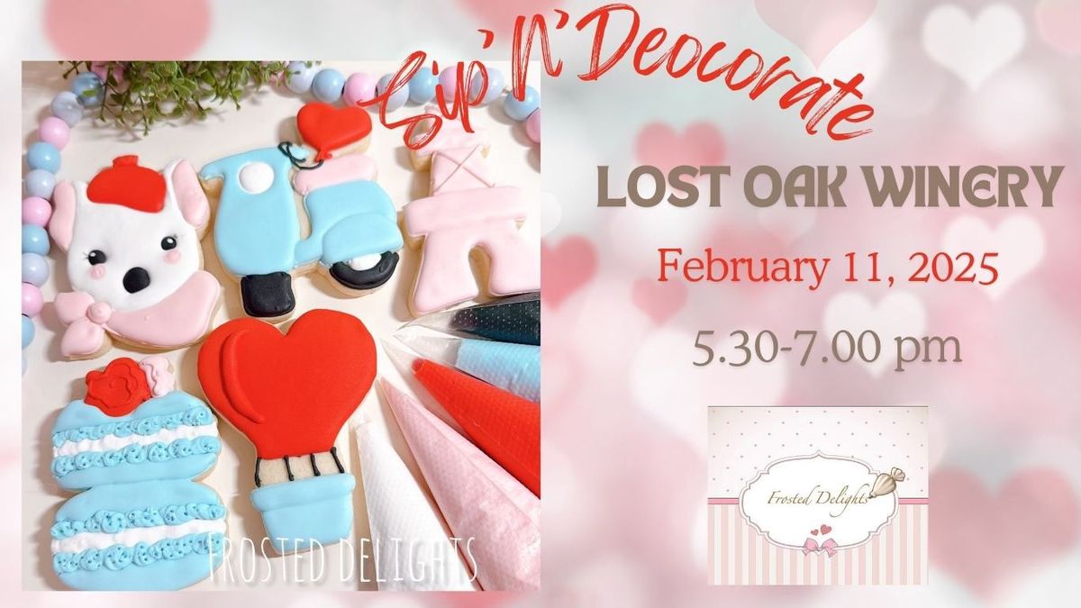 Sip & Decorate Class - Love is in the Air