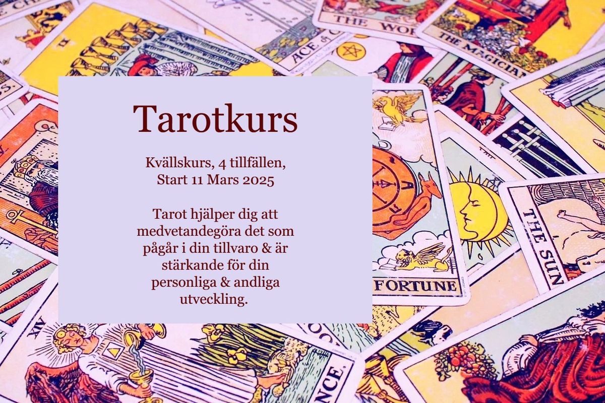 Tarotkurs, kv\u00e4llskurs v\u00e5ren 2025