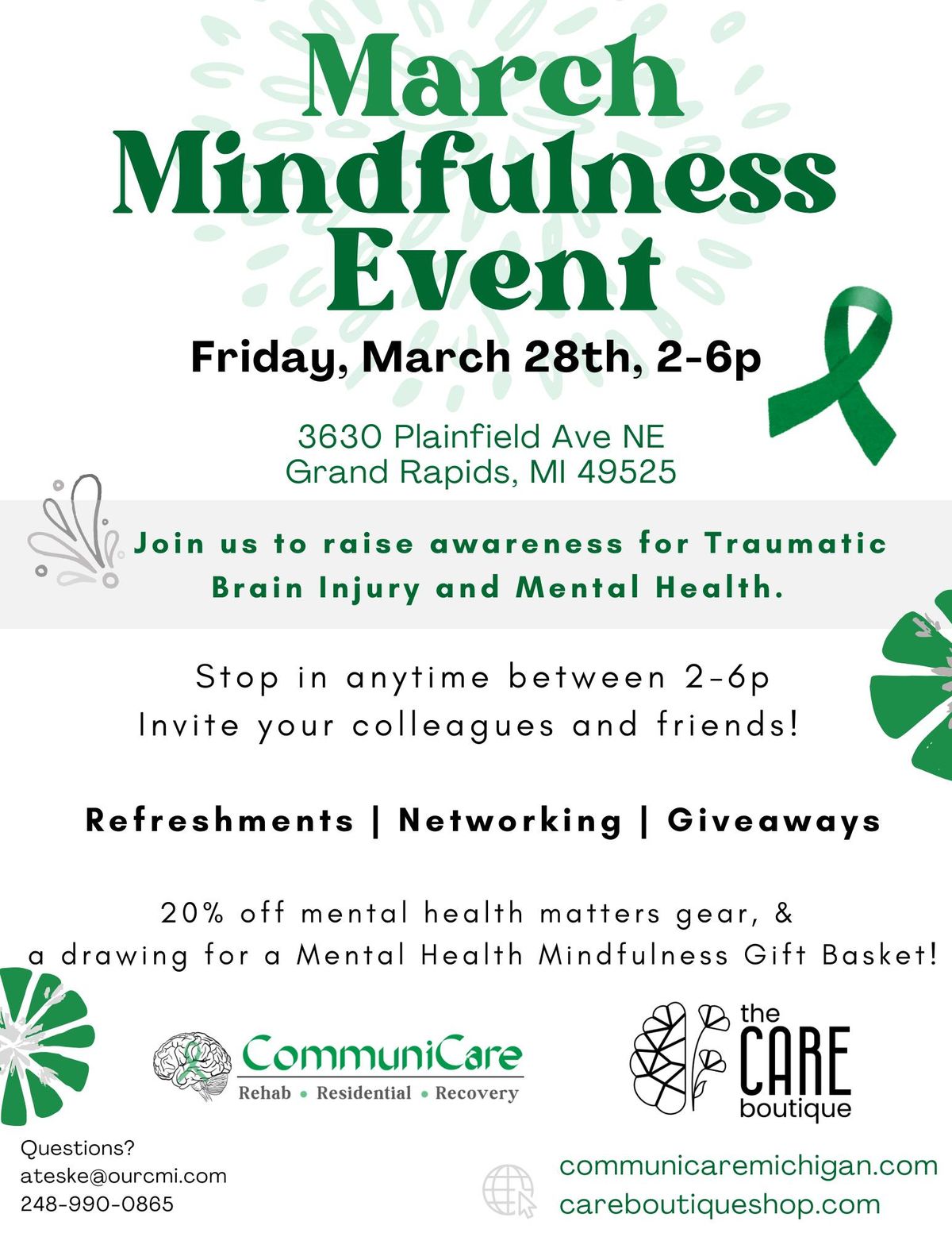 March Mindfulness Event