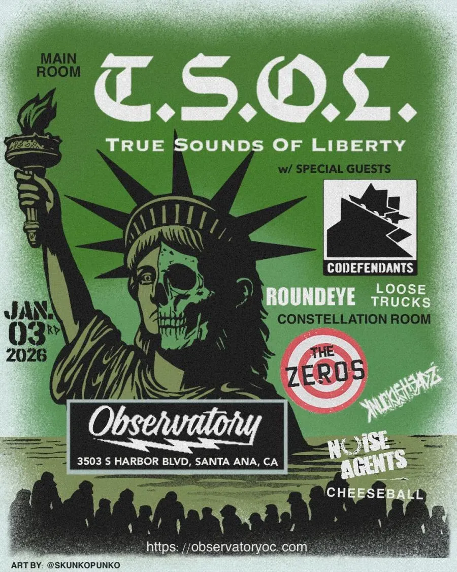 T.S.O.L. with Codefendants at The Observatory Santa Ana