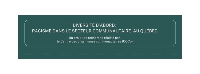 Pr\u00e9sentation du rapport de recherche Diversit\u00e9 D\u2019abord