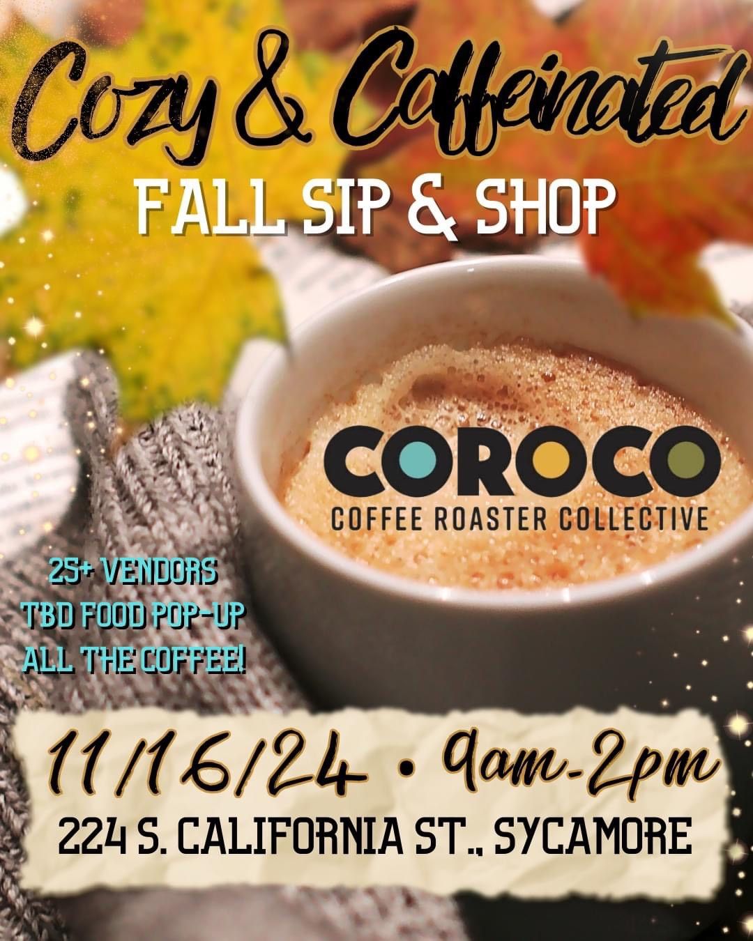 Fall Sip & Shop @ Coroco Coffee!