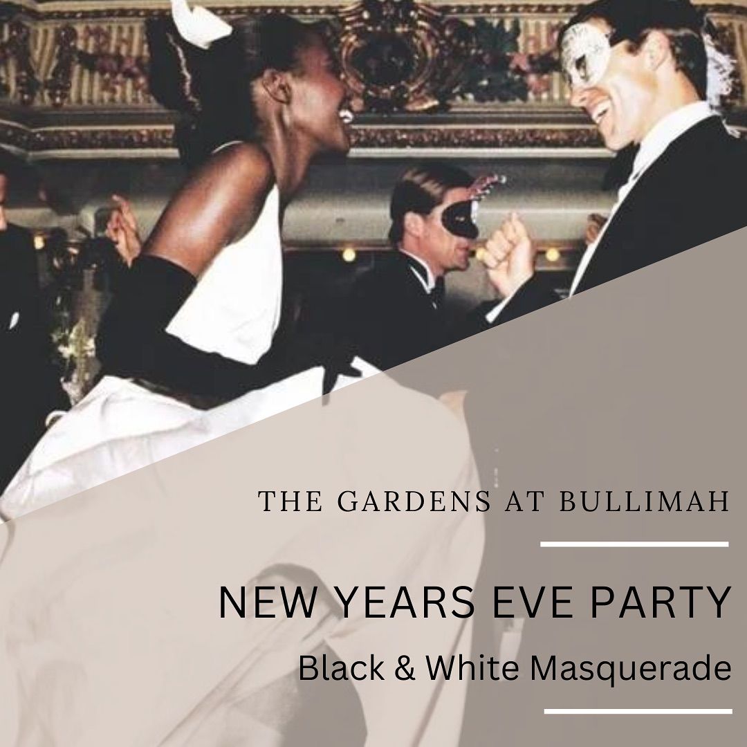 New Year's Eve Black & White Masquerade Party