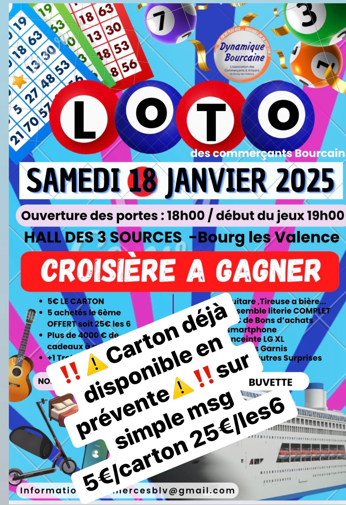 LOTO DES COMMER\u00c7ANTS BOURCAINS 