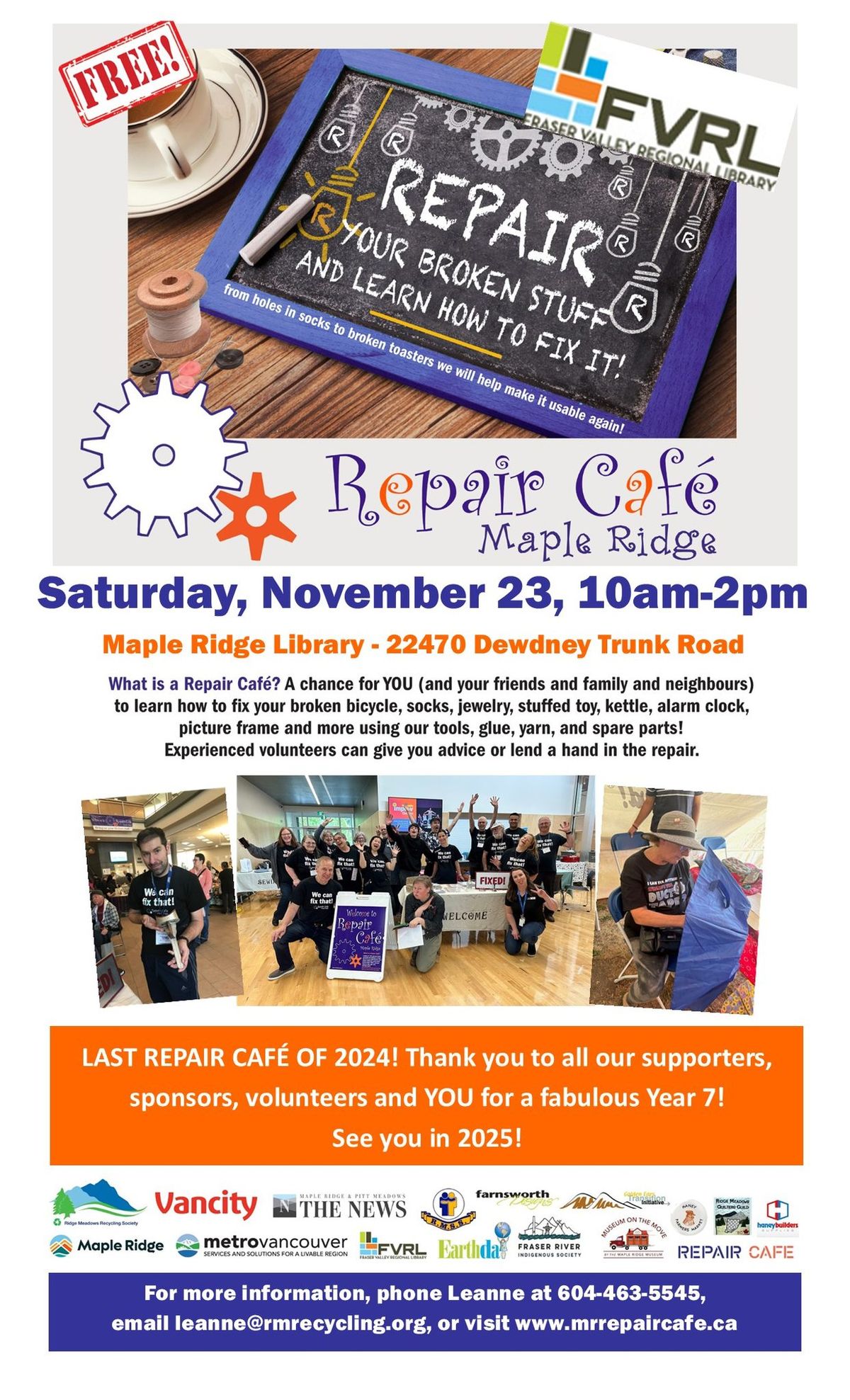 Maple Ridge Repair Cafe