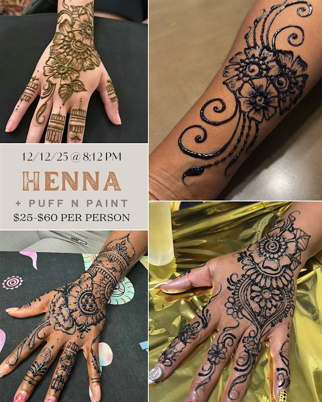 Henna & Paint @ Baltimore's BEST Art Gallery!