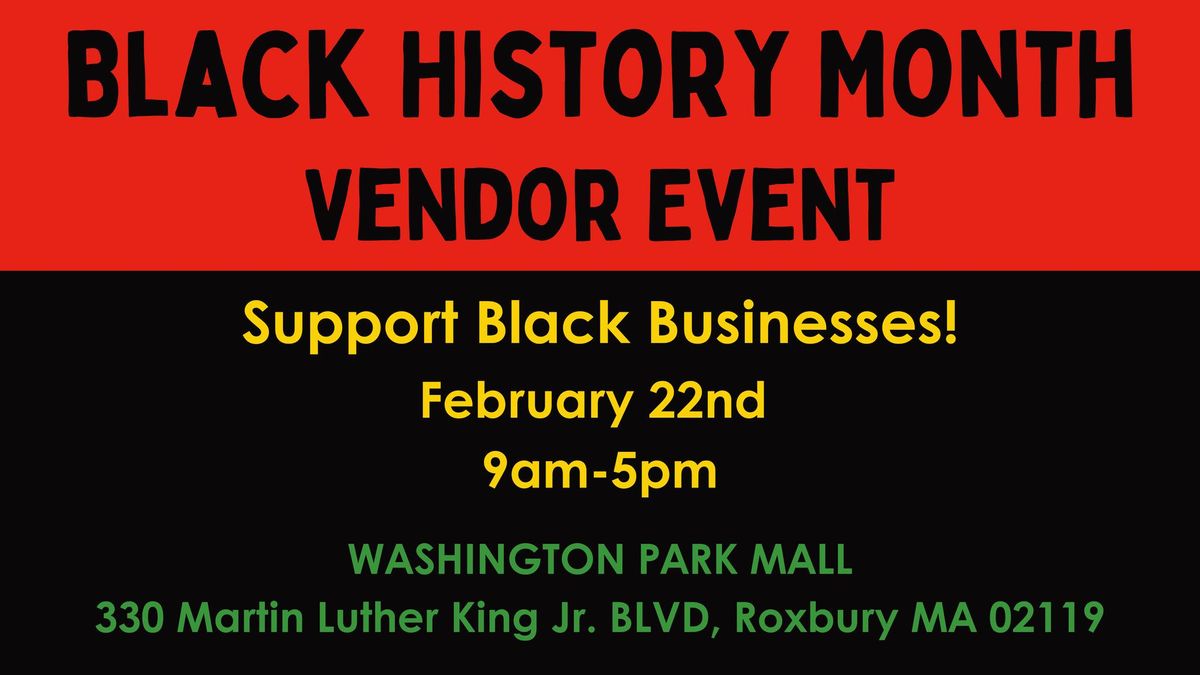 Black History Month Vendor Event