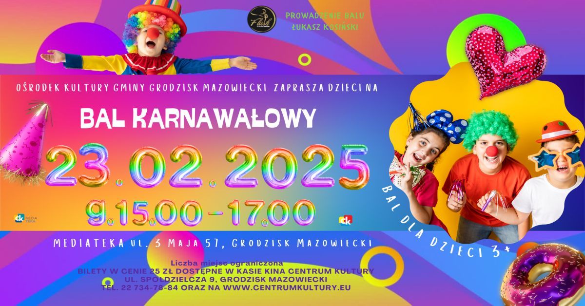 Bal Karnawa\u0142owy dla dzieci