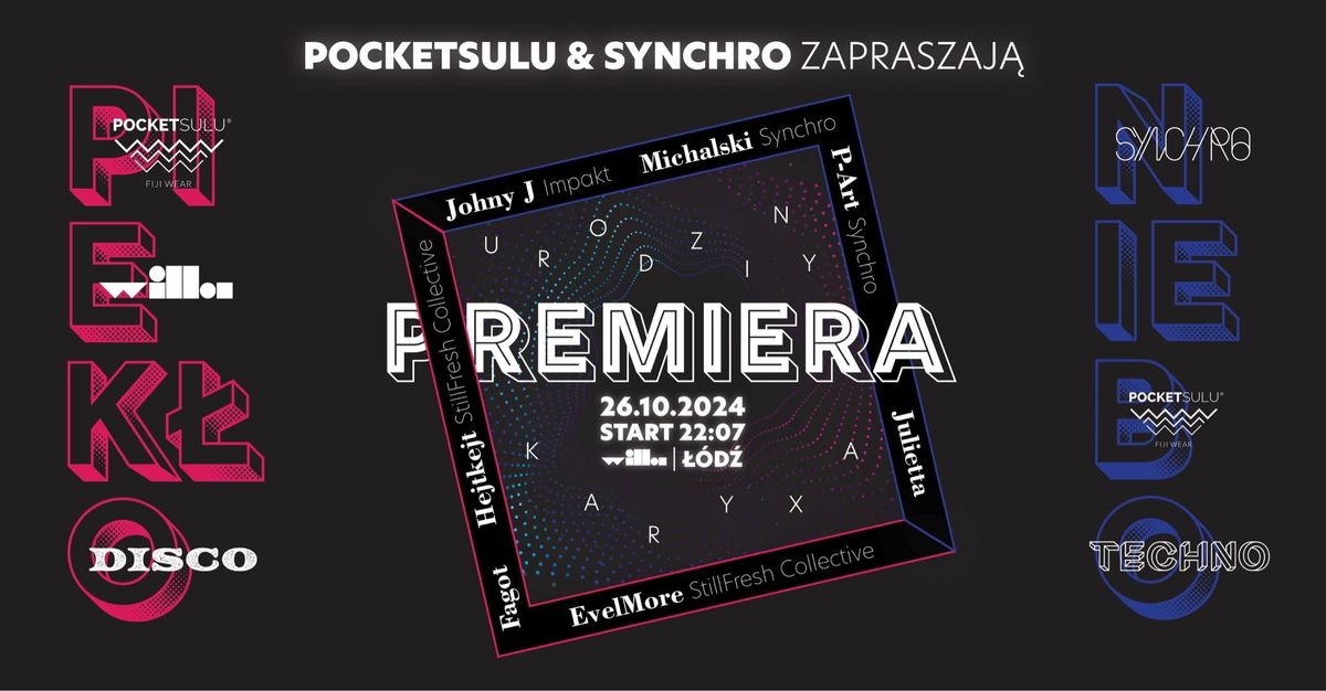 Piek\u0142o Disco \/\/ Niebo Techno - \u201ePREMIERA\u201d POCKETSULU & SYNCHRO