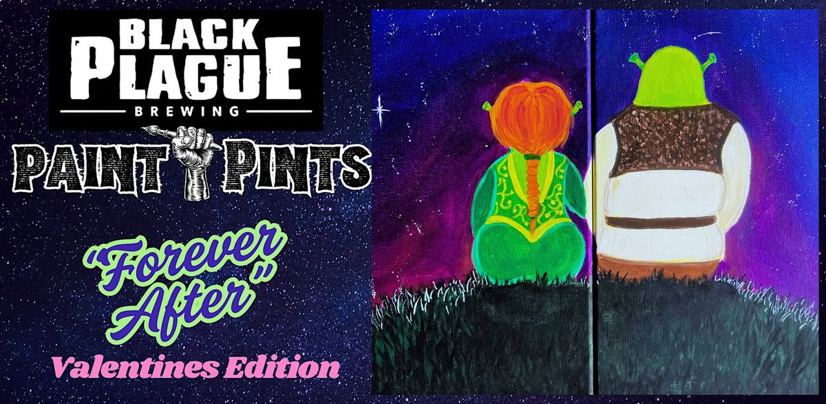 Shrek and Fiona -  Paint and Pints at Black Plague Brewery