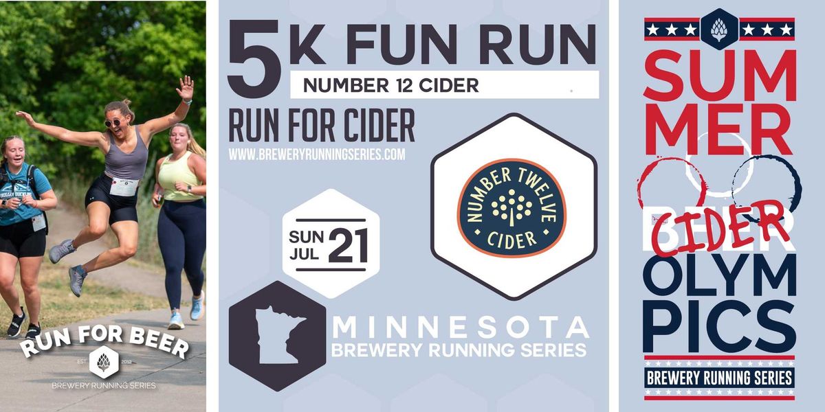 5k Cider Run x Number 12 Cider | 2024 MN Brewery Running Series