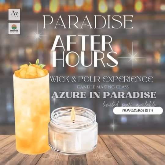 AZURE IN PARADISE (EXCLUSIVE WICK & POUR EVENT)