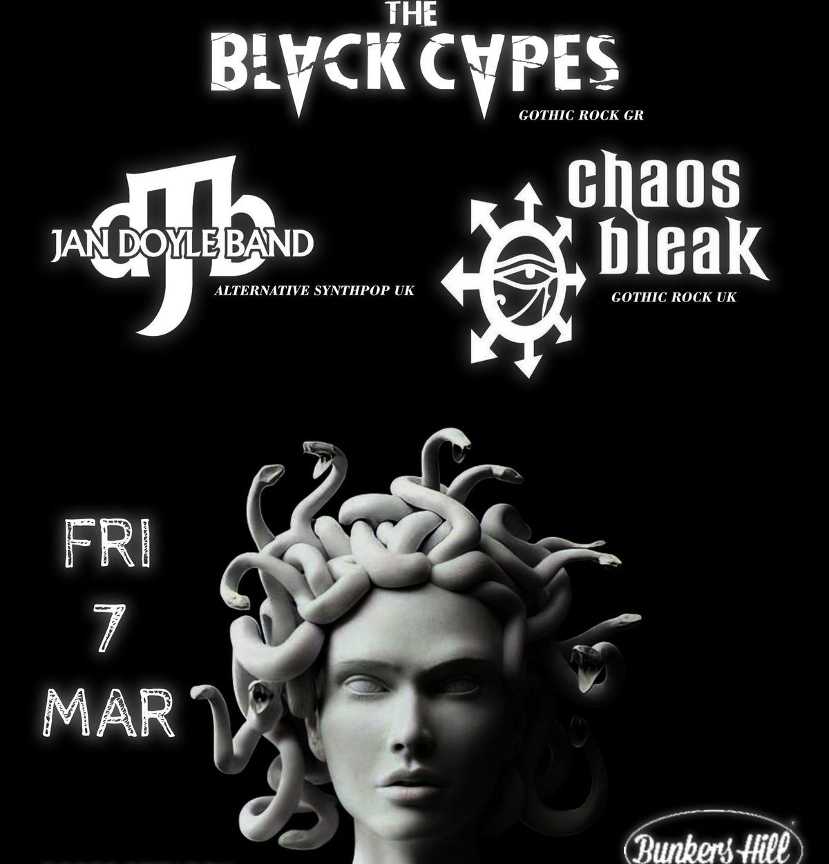 The Black Capes\/ Chaos Bleak\/ Jan Doyle Band