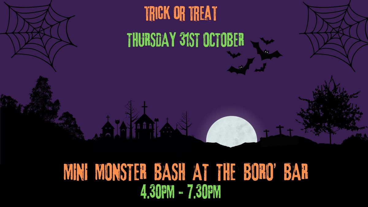 MINI MONSTER MASH HALLOWEEN DISCO PARTY for children!