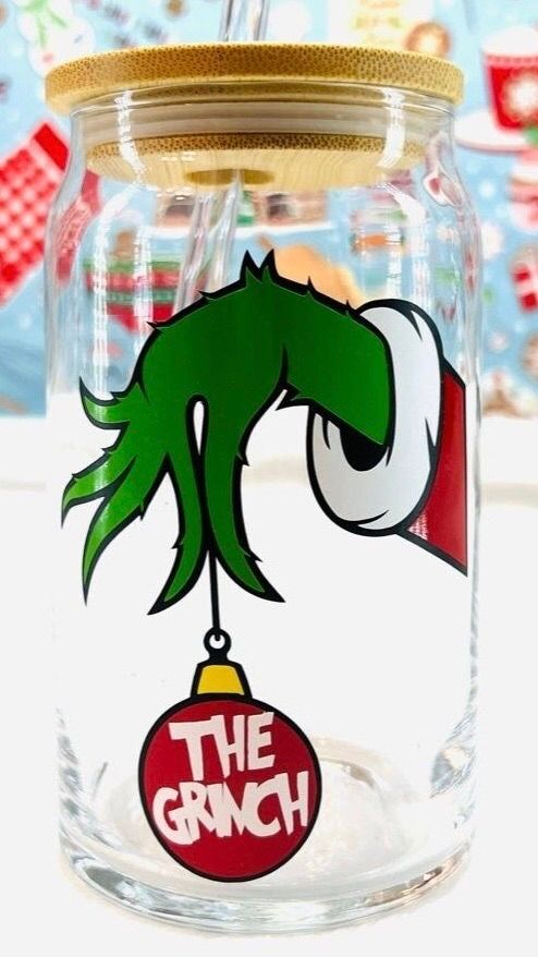 Paint your own 16oz grinch glass container at Grille 151 in Weymouth sold out!!!