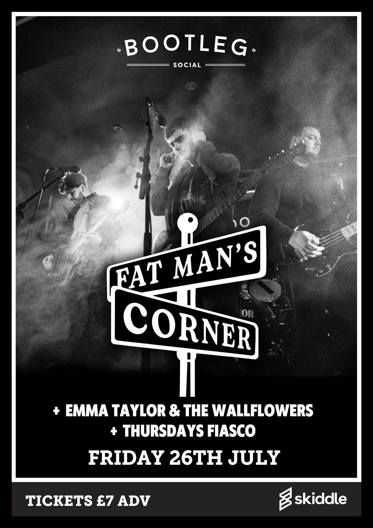 Fat Man\u2019s Corner, Emma Taylor & The Wallflowers, Thursdays Fiasco at Bootleg Social, Blackpool