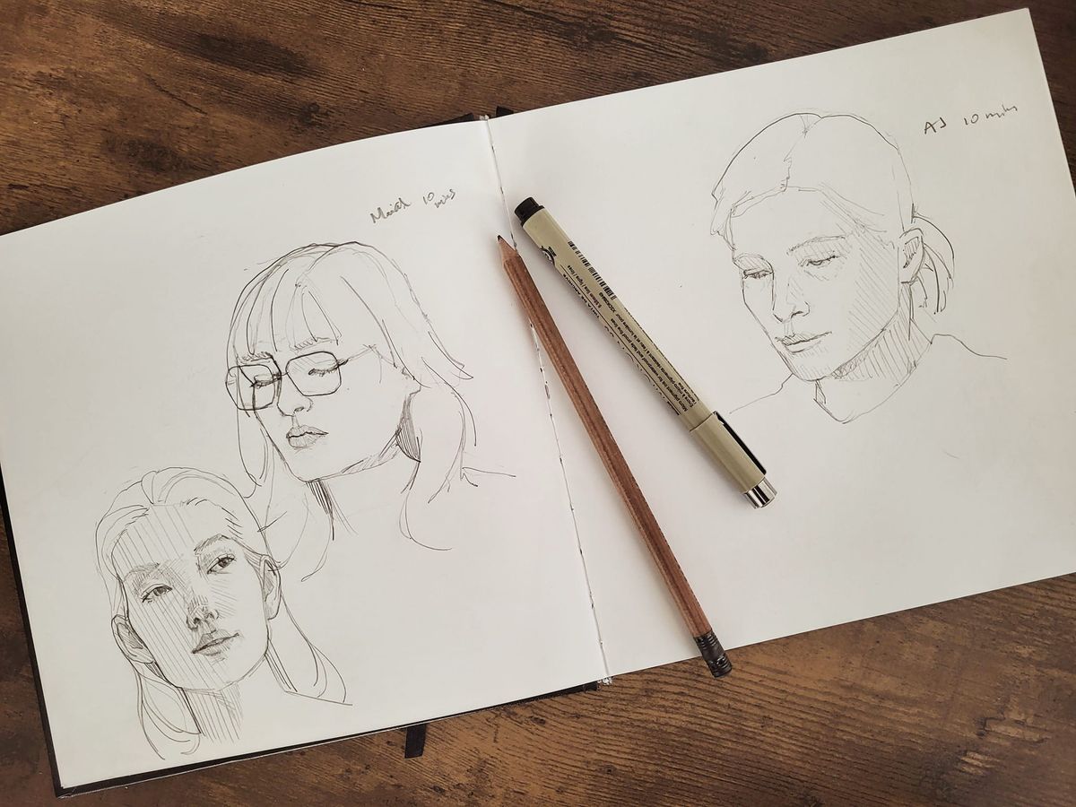 Portrait Drawing at Copeka Coffee