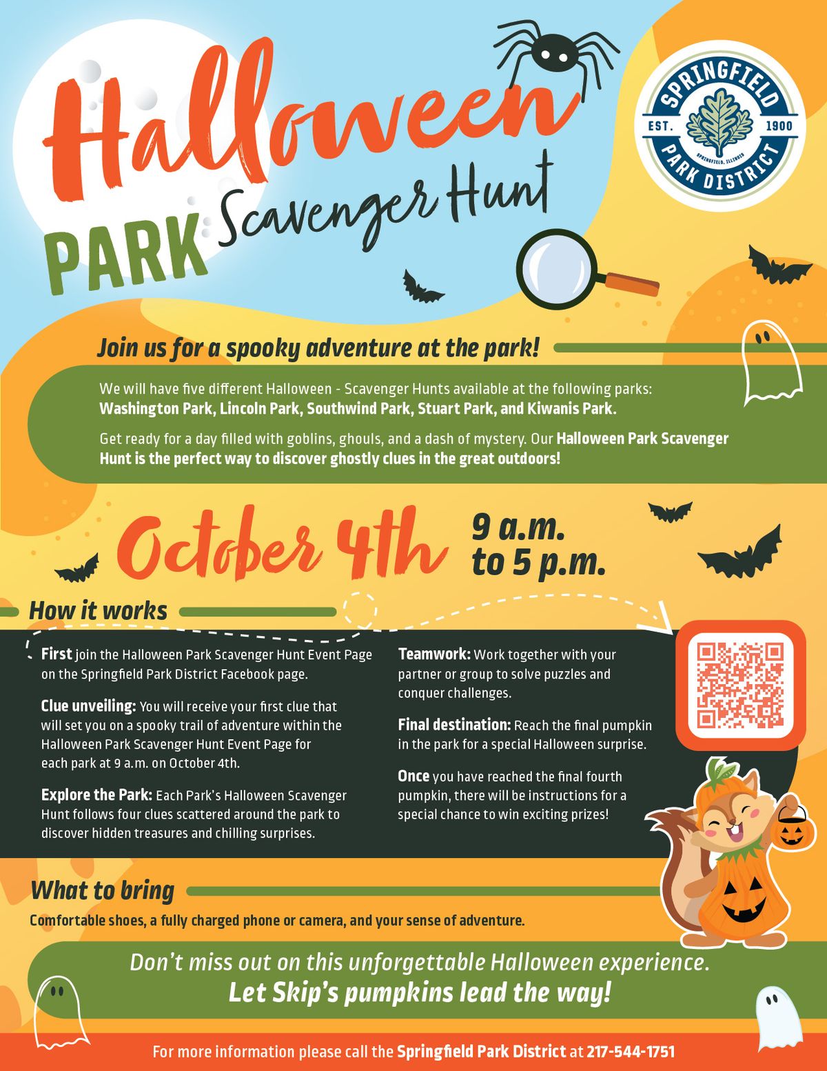 Halloween Park Scavenger Hunt!