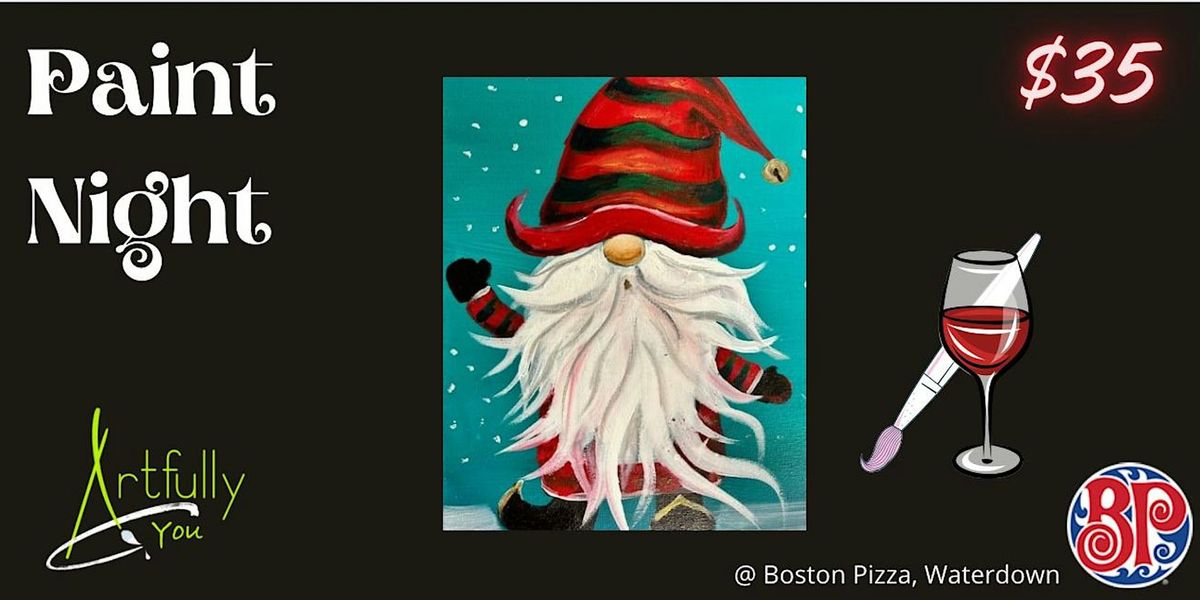 4th December 2024 Paint Night -Boston Pizza, Waterdown