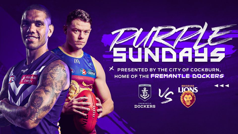 Fremantle v Brisbane \/ AFL Rd 21 presented by the City of Cockburn
