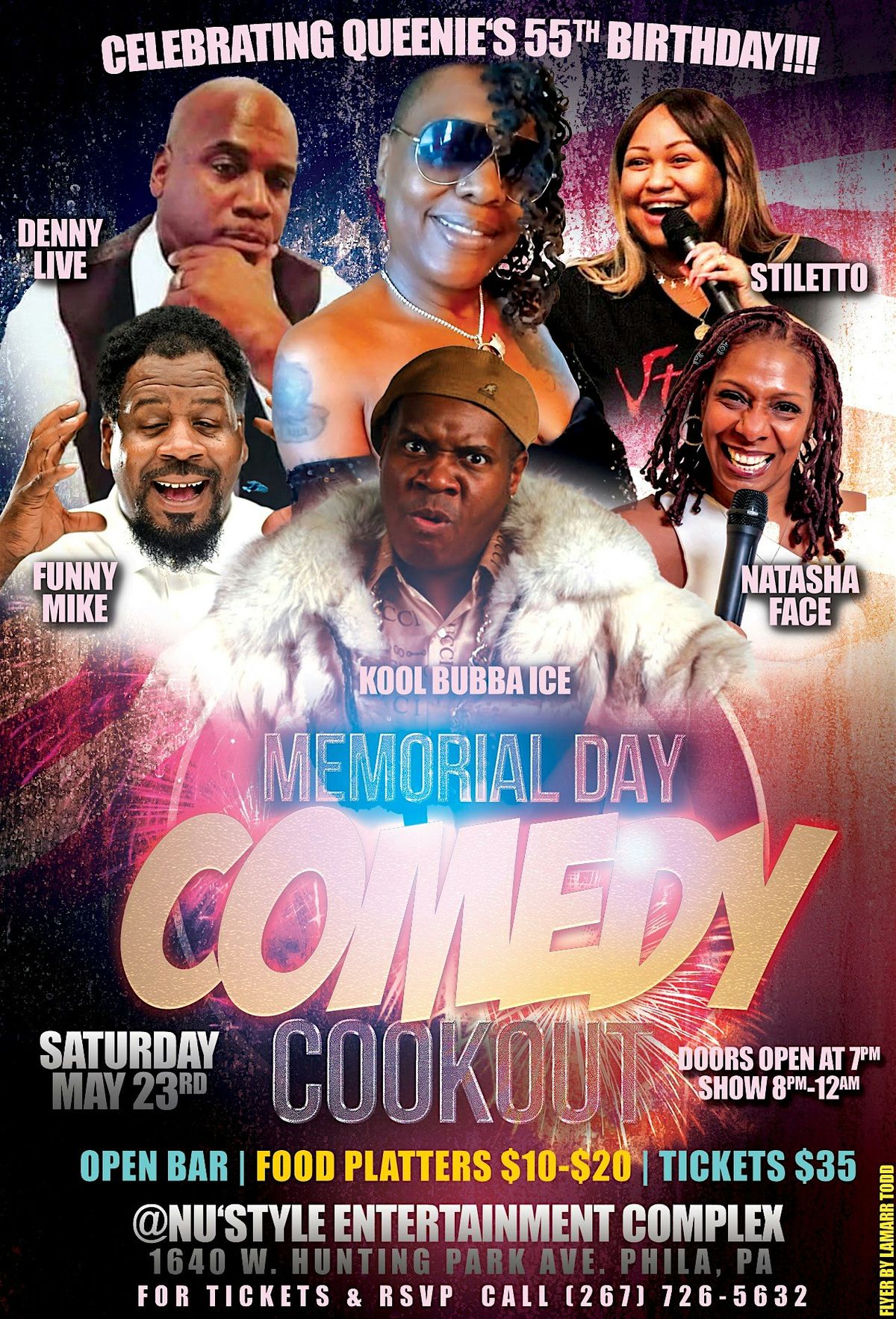 MEMORIAL DAY COMEDY SHOW COOKOUT