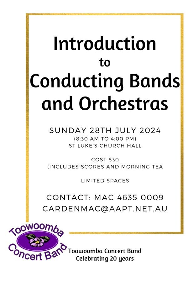 Workshop - Introduction to conducting bands & orchestras
