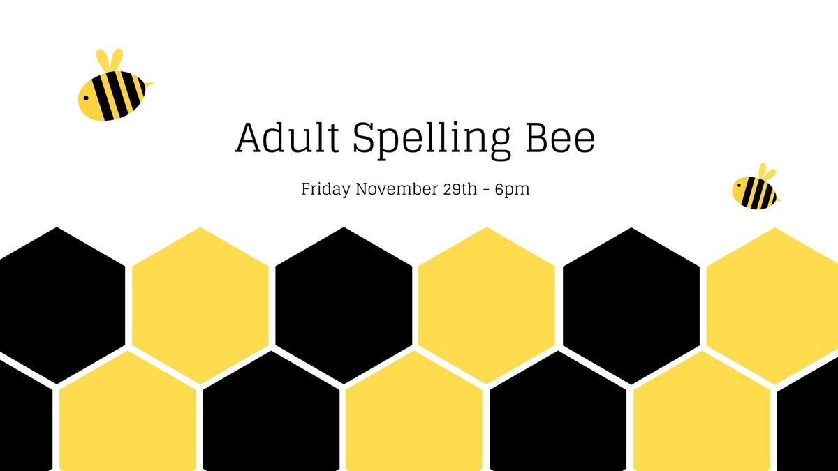 Adult Spelling Bee Competition