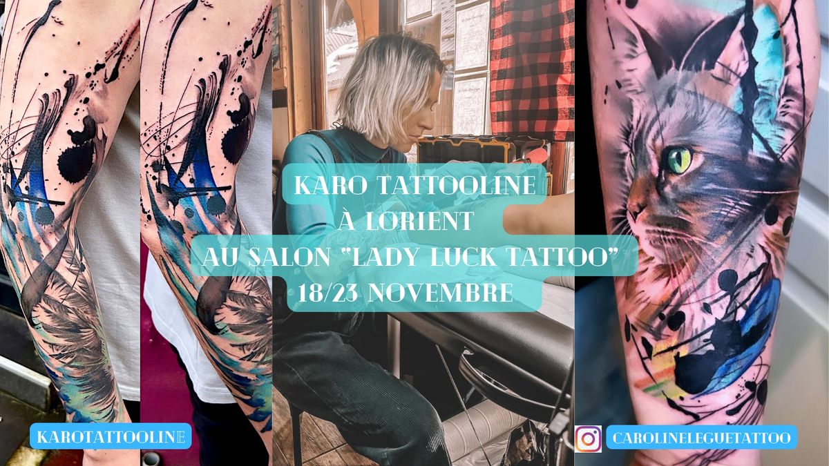 Karo tattooline en Guest chez Lady Luck tattoo Lorient 