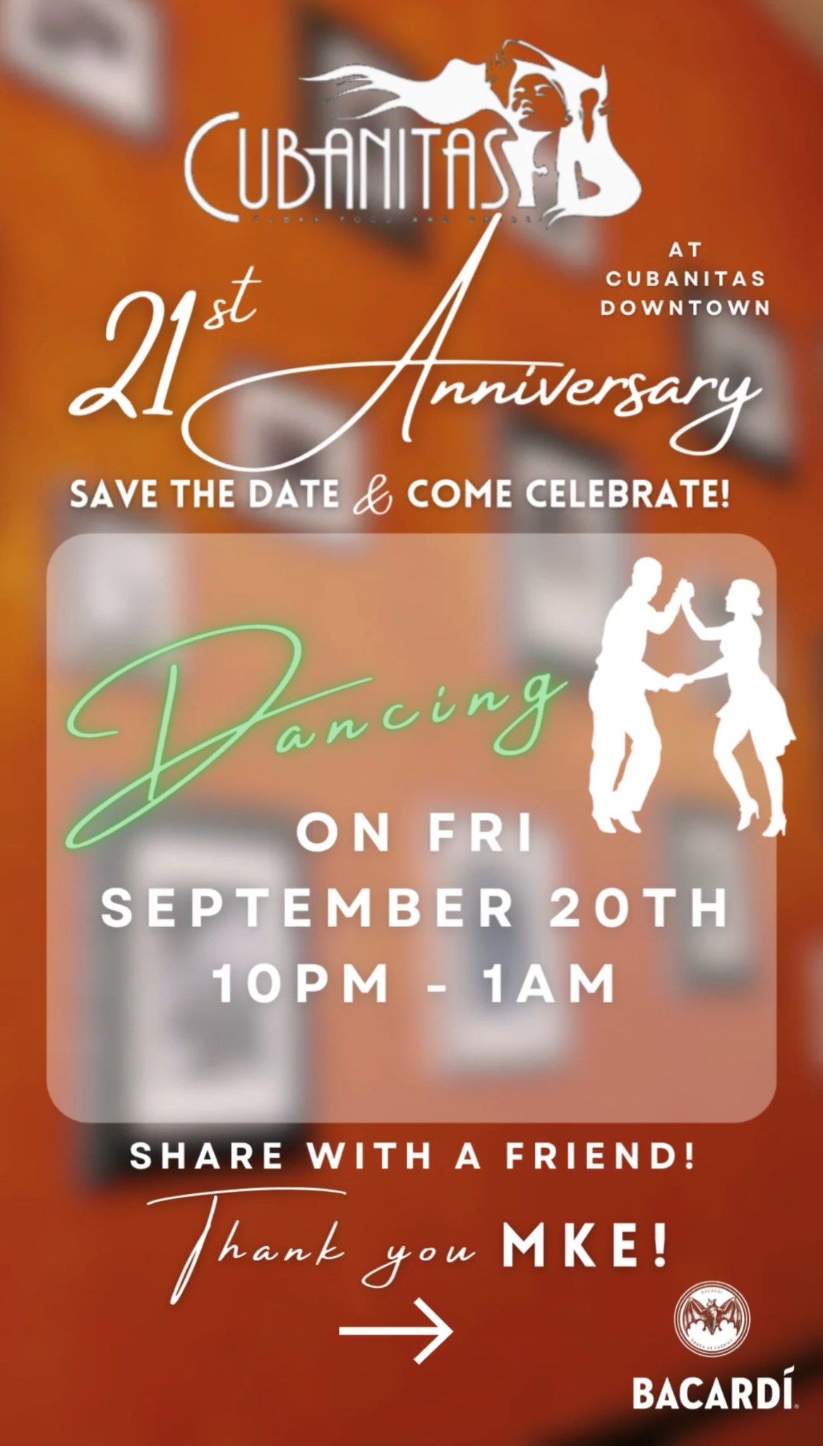 Come Celebrate our 21st Anniversary! \ud83e\udd73\ud83e\udde1 Let\u2019s Dance!