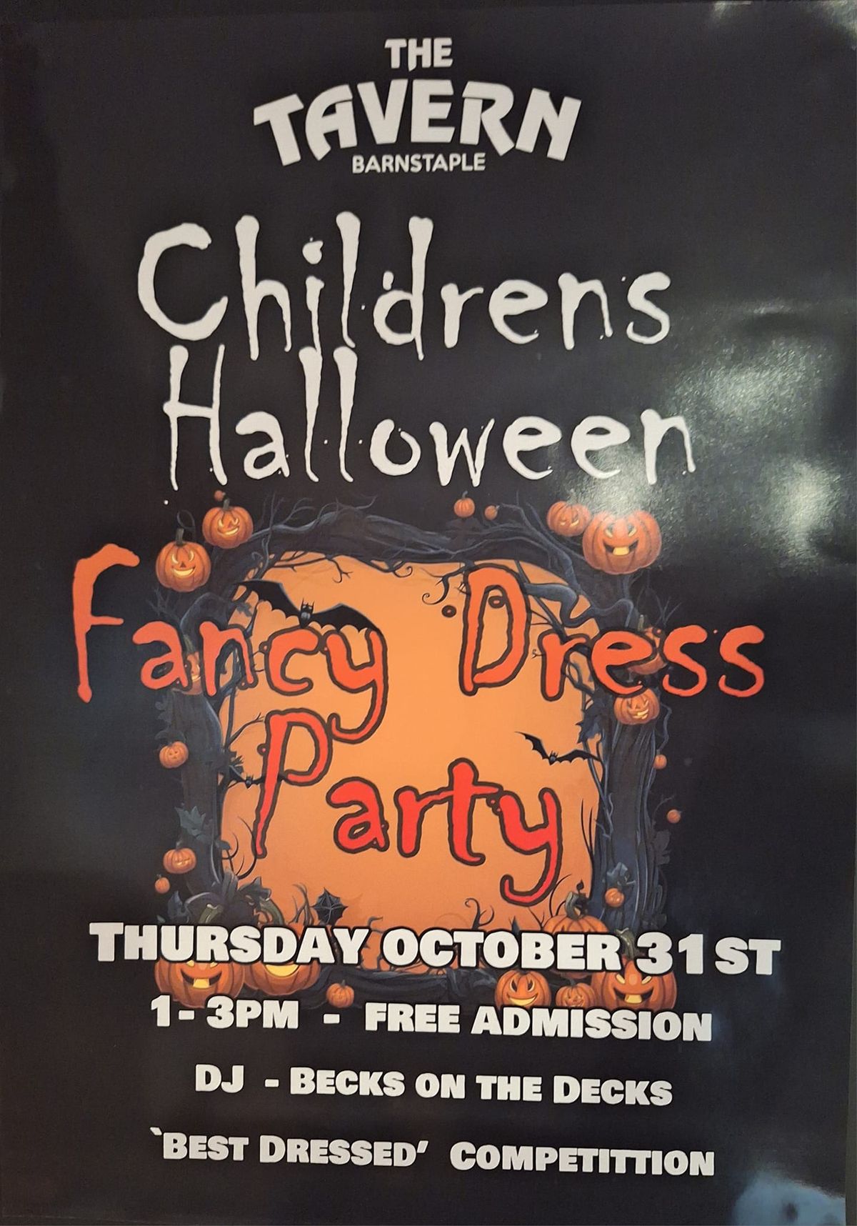 \ud83c\udf83 Free Children's fancy dress disco \ud83d\udc7b