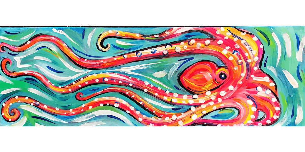Swimming Octopus - Paint and Sip in Norfolk | Classpop!\u2122