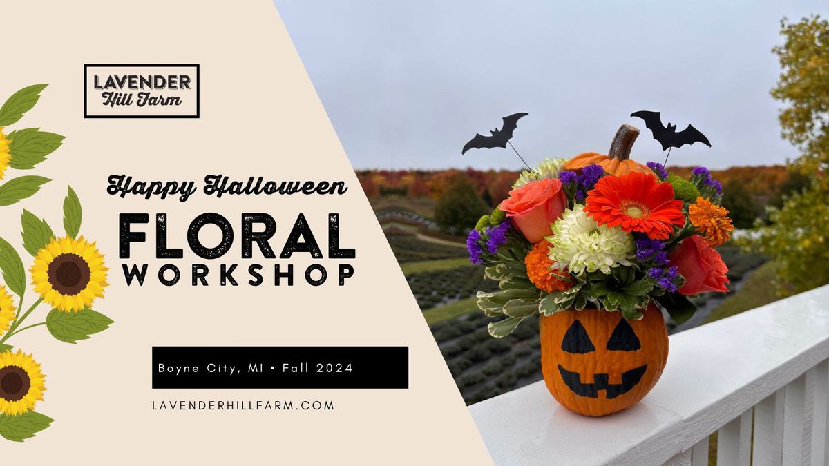 Happy Halloween Floral Design