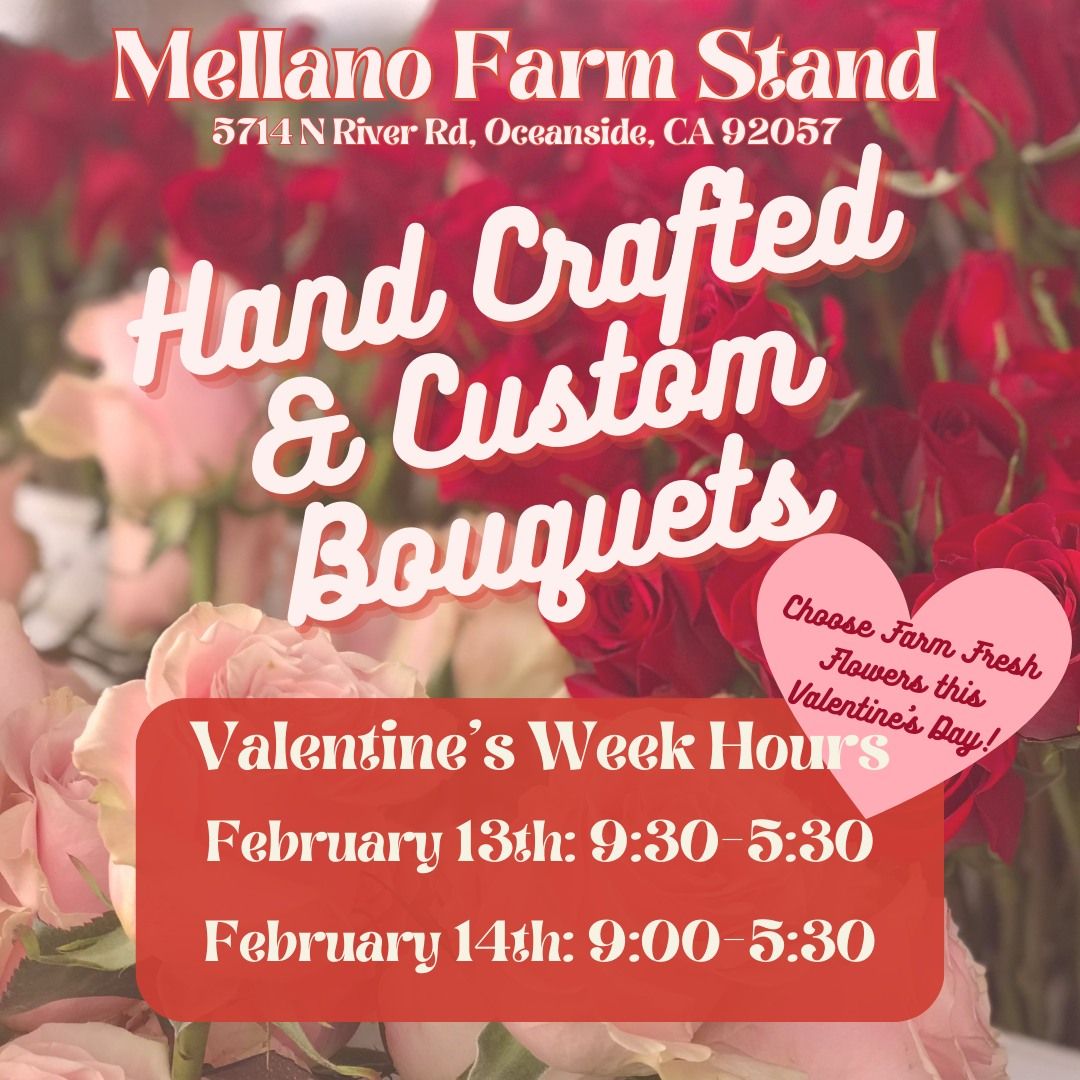 Valentine\u2019s Day flowers at the flower farm! 