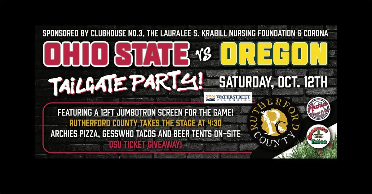 OSU v Oregon Tailgate Takeover on Water Street!