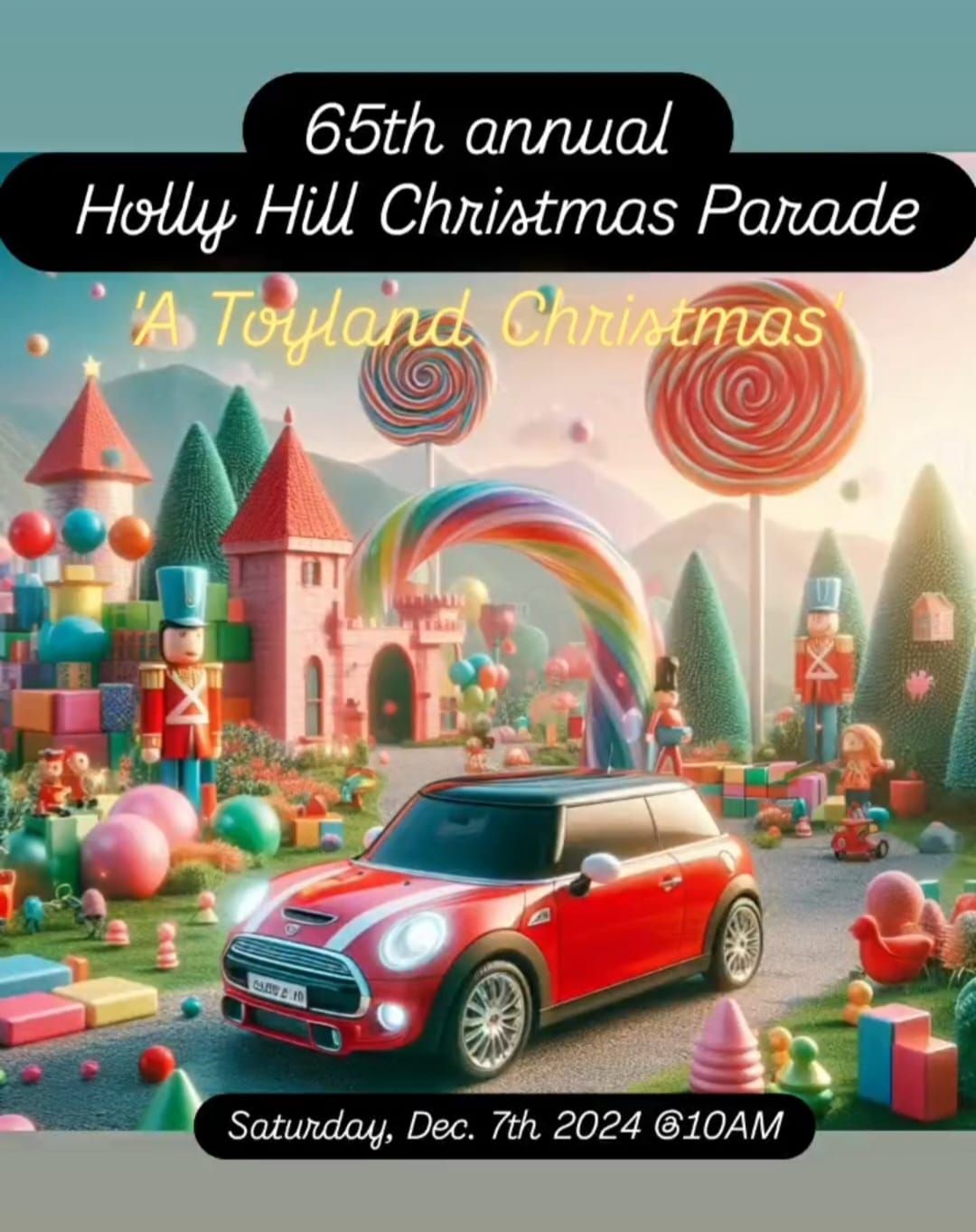 MINIs in Toyland @ Holly Hill Christmas Parade 2024 