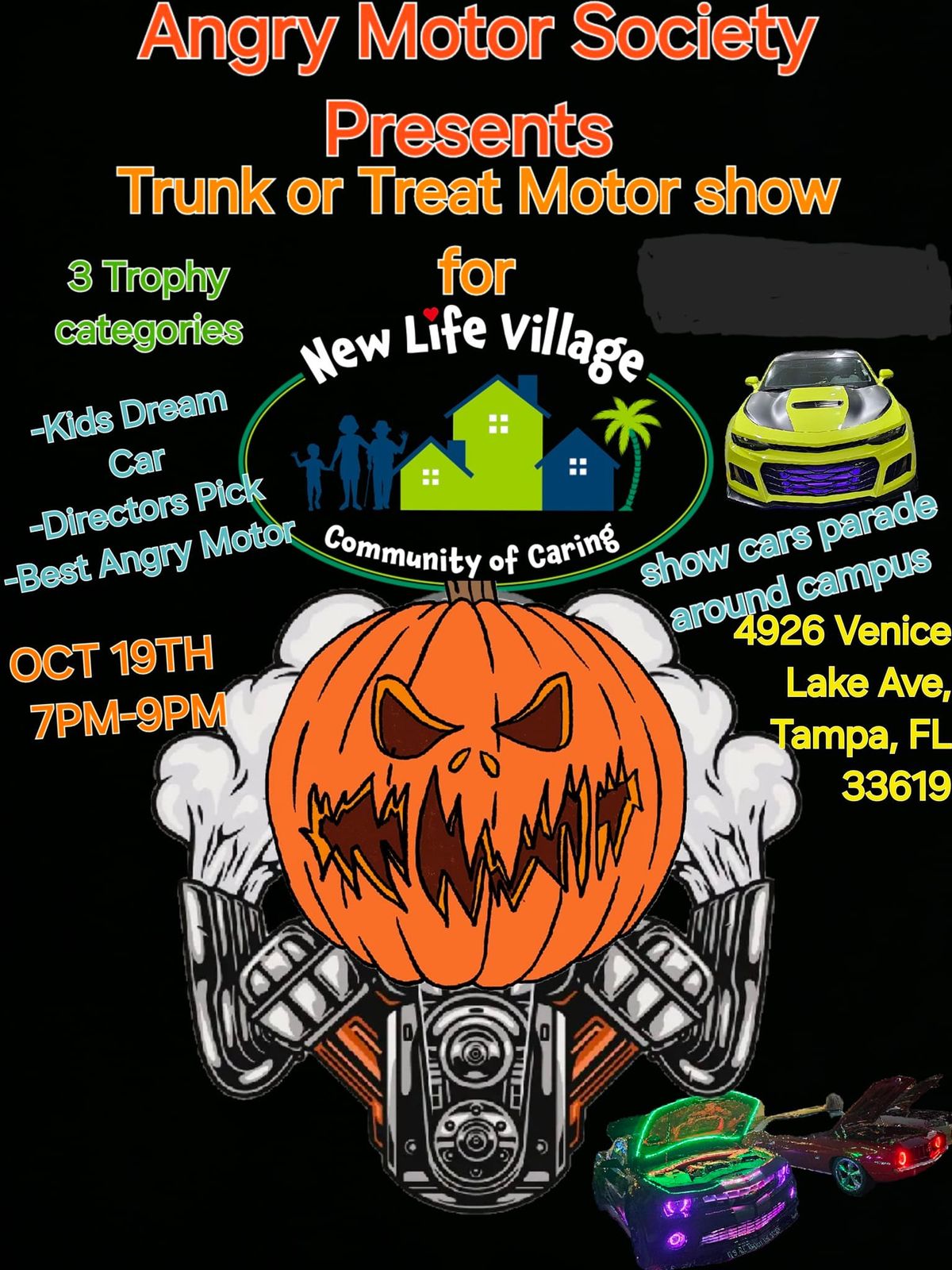 Trunk or Treat car parade for charity 