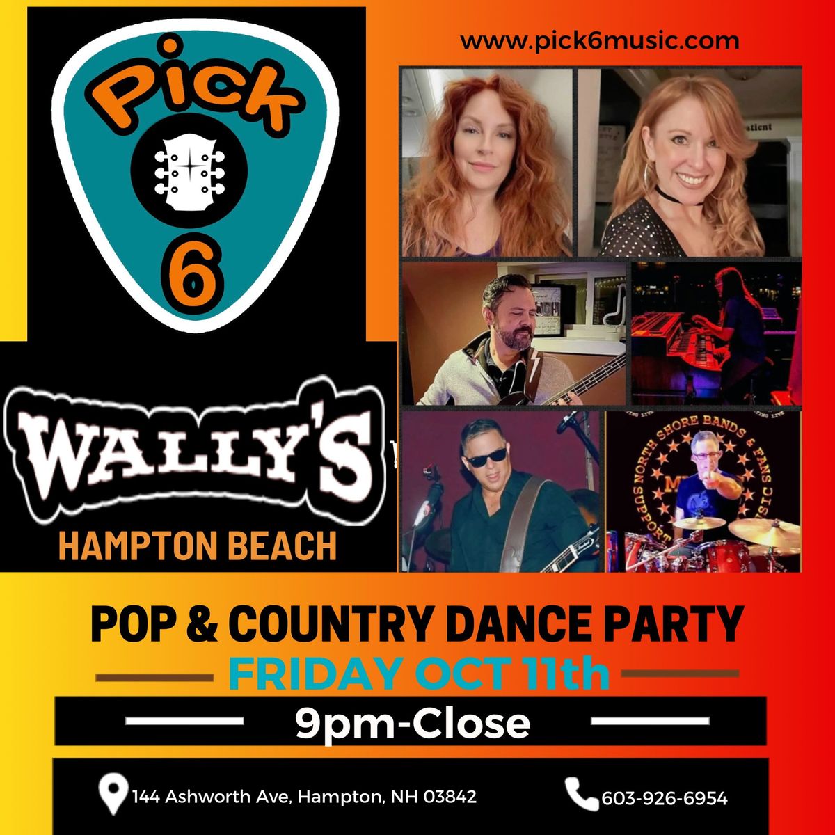 Pick 6 Rocks Wally's at Hampton Beach 