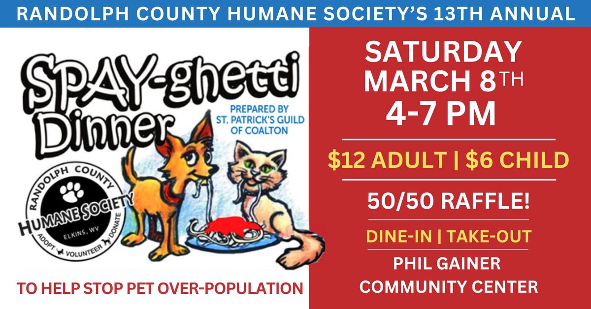 13th Annual Spay-ghetti Dinner