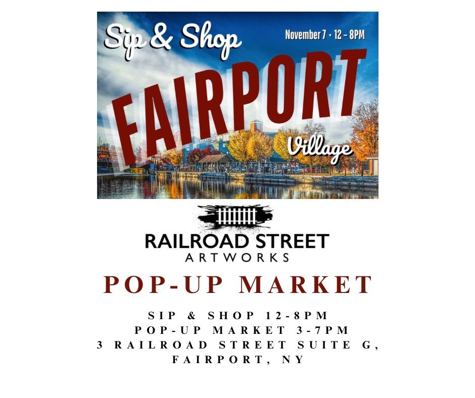 Sip & Shop Pop-Up Market at Railroad Street Artworks