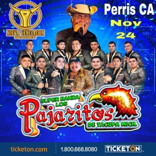 SUPER BANDA LOS PAJARITOS DE TACUPA MICH EN PERRIS CA